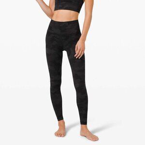 Lululemon Women's Wunder Under High-Rise Tight 31" - Black Camo